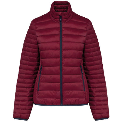LADIES' LIGHTWEIGHT PADDED JACKET - Wine - colorimageurl
