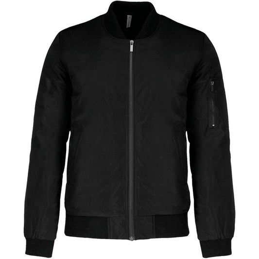 MEN'S BOMBER JACKET - Black - colorimageurl