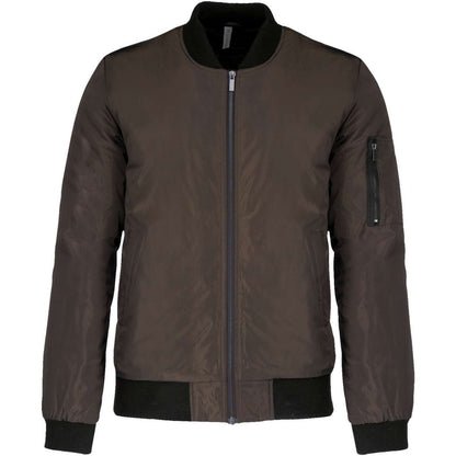 MEN'S BOMBER JACKET - Deep Khaki - colorimageurl