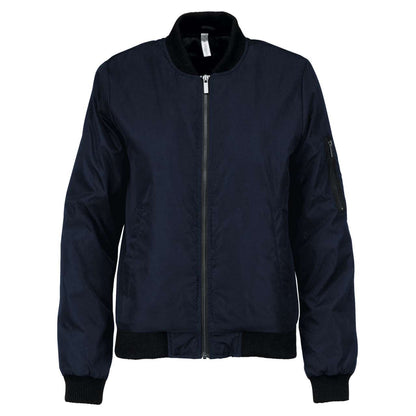LADIES' BOMBER JACKET - Navy - colorimageurl