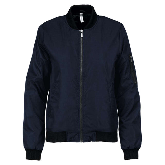 LADIES' BOMBER JACKET - Navy - colorimageurl