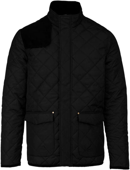 MEN'S QUILTED JACKET - Black/Black - colorimageurl
