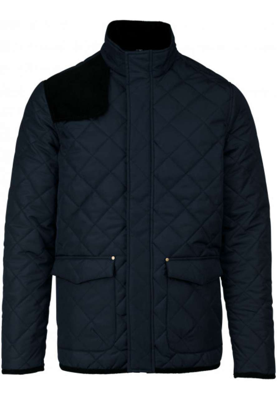 MEN'S QUILTED JACKET - Navy/Black - colorimageurl