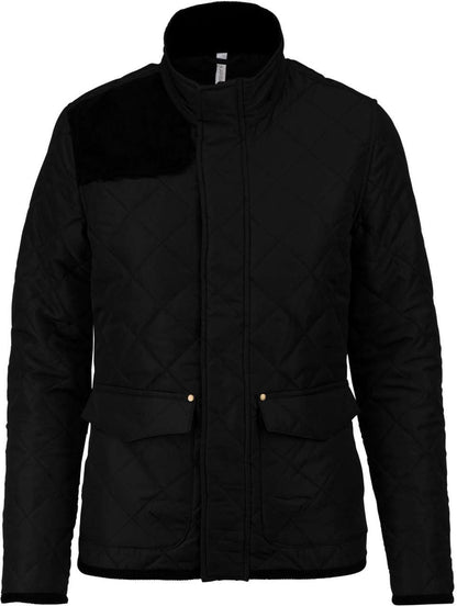 LADIES’ QUILTED JACKET - Black/Black - colorimageurl