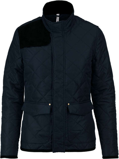 LADIES’ QUILTED JACKET - Navy/Black - colorimageurl