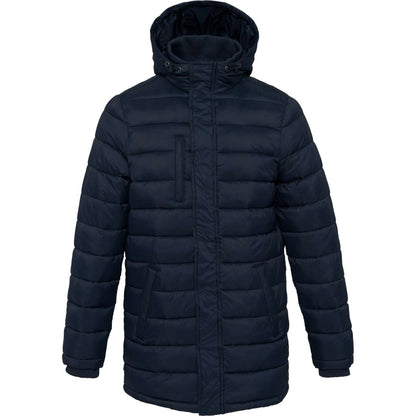 MEN'S LIGHTWEIGHT HOODED PADDED PARKA - Navy - colorimageurl