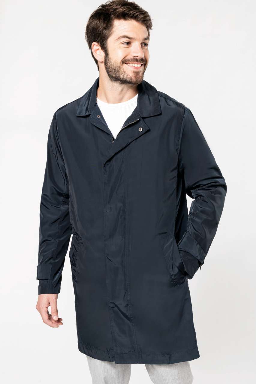 MEN'S LIGHTWEIGHT TRENCHCOAT - Navy - modelimageurl