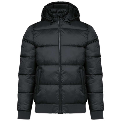 UNISEX RECYCLED RIPSTOP JACKET WITH HOOD - Black - colorimageurl