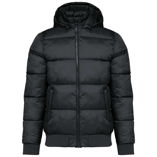 UNISEX RECYCLED RIPSTOP JACKET WITH HOOD - Black - colorimageurl