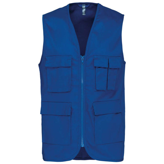MULTIPOCKET GILET - Royal Blue - Main