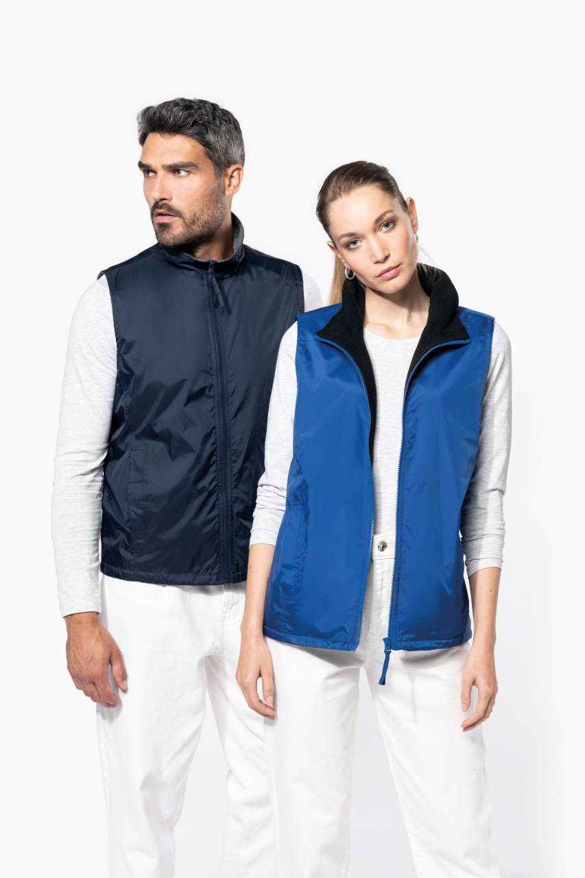 RECORD - FLEECE LINED BODYWARMER - Black/Grey - Model