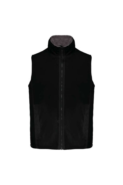 RECORD - FLEECE LINED BODYWARMER - Black/Grey - Main