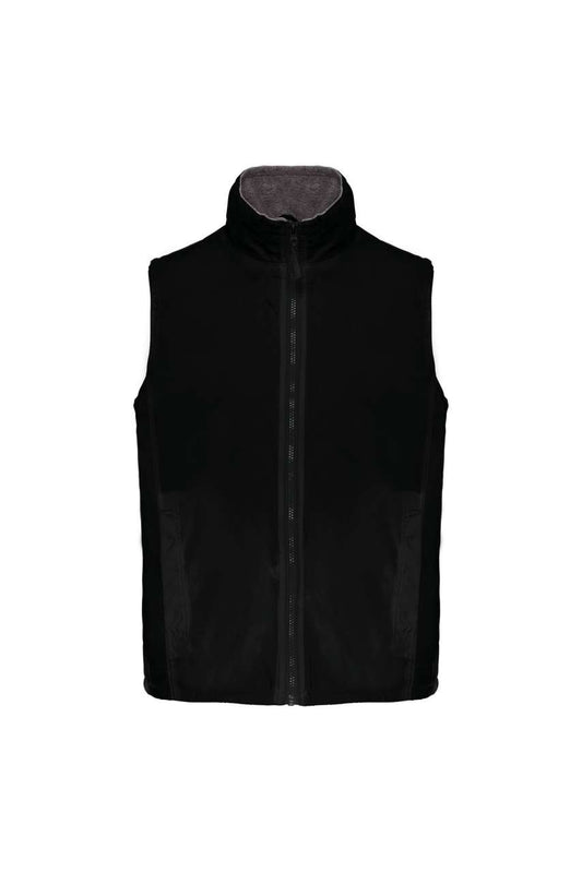 RECORD - FLEECE LINED BODYWARMER - Black/Grey - Main