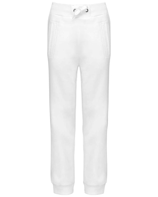 KID'S JOGGING BOTTOMS - White - colorimageurl