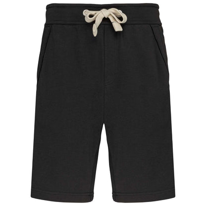UNISEX FRENCH TERRY BERMUDA SHORTS - Black - Main