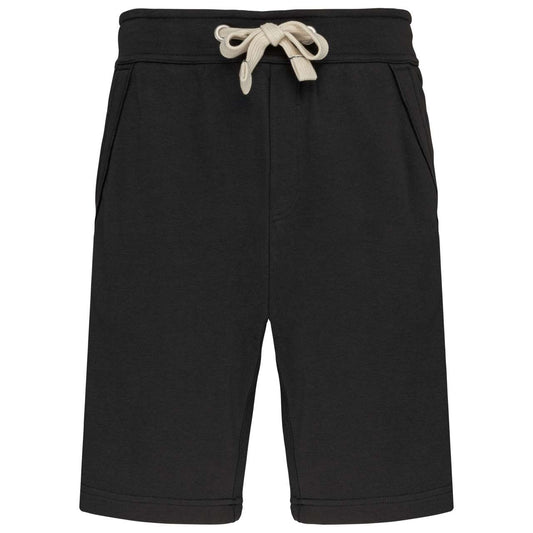 UNISEX FRENCH TERRY BERMUDA SHORTS - Black - Main