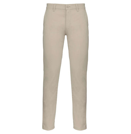 MEN'S CHINO TROUSERS - Beige - colorimageurl