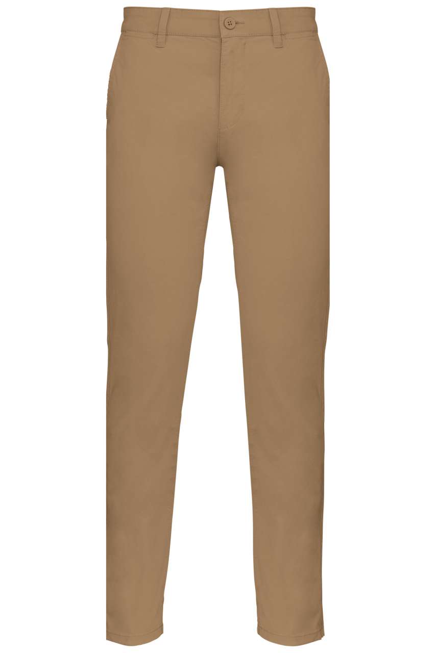 MEN'S CHINO TROUSERS - Camel - colorimageurl