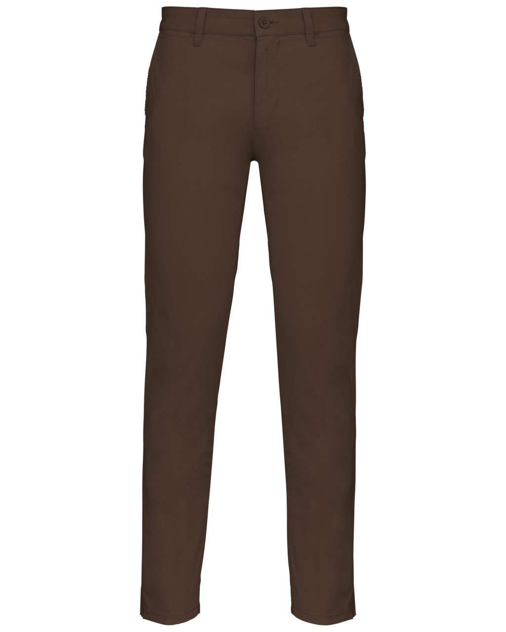 MEN'S CHINO TROUSERS - Chocolate - colorimageurl