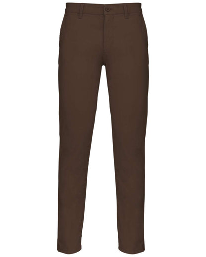 MEN'S CHINO TROUSERS - Chocolate - colorimageurl