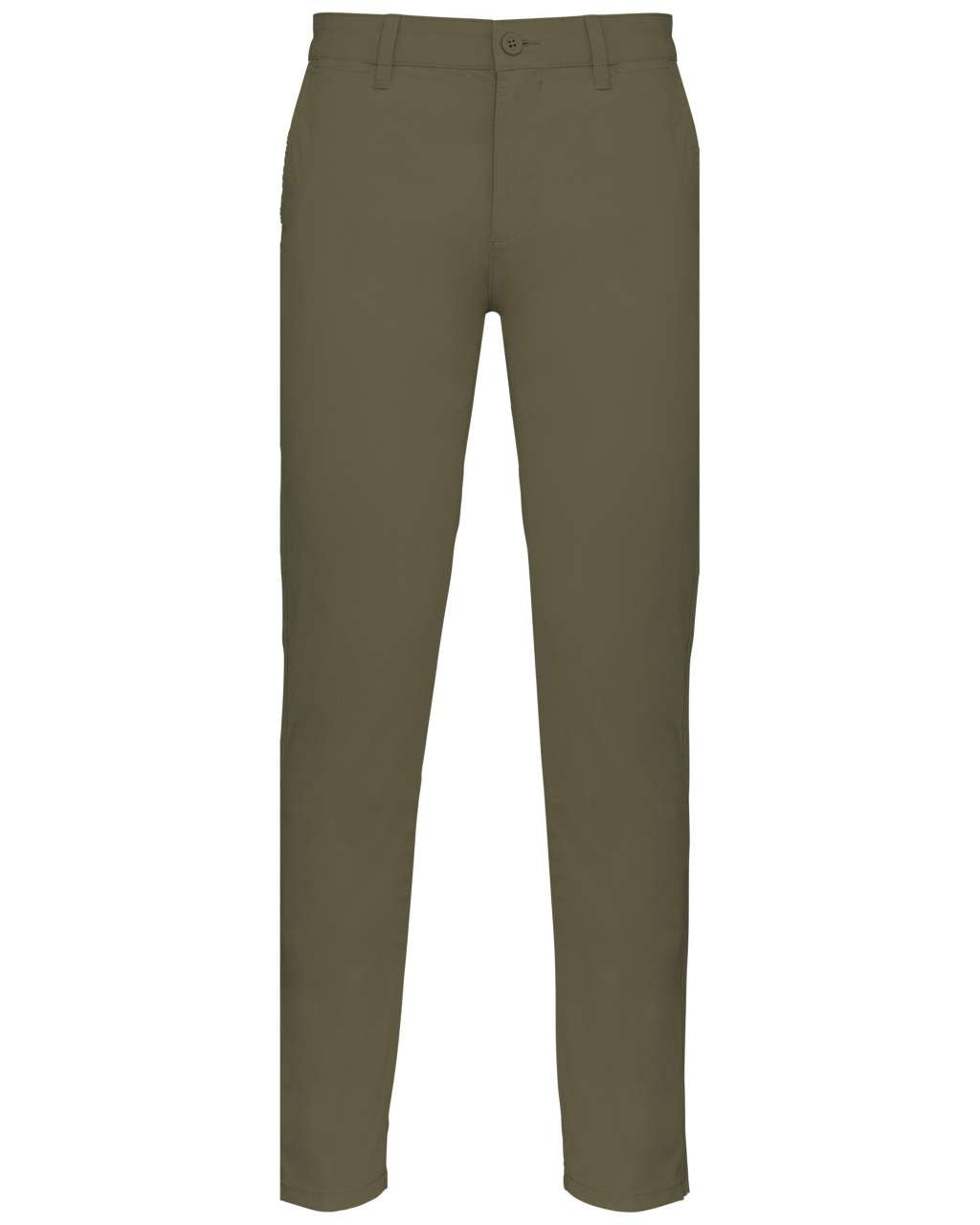 MEN'S CHINO TROUSERS - Light Khaki - colorimageurl