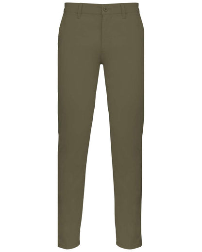 MEN'S CHINO TROUSERS - Light Khaki - colorimageurl