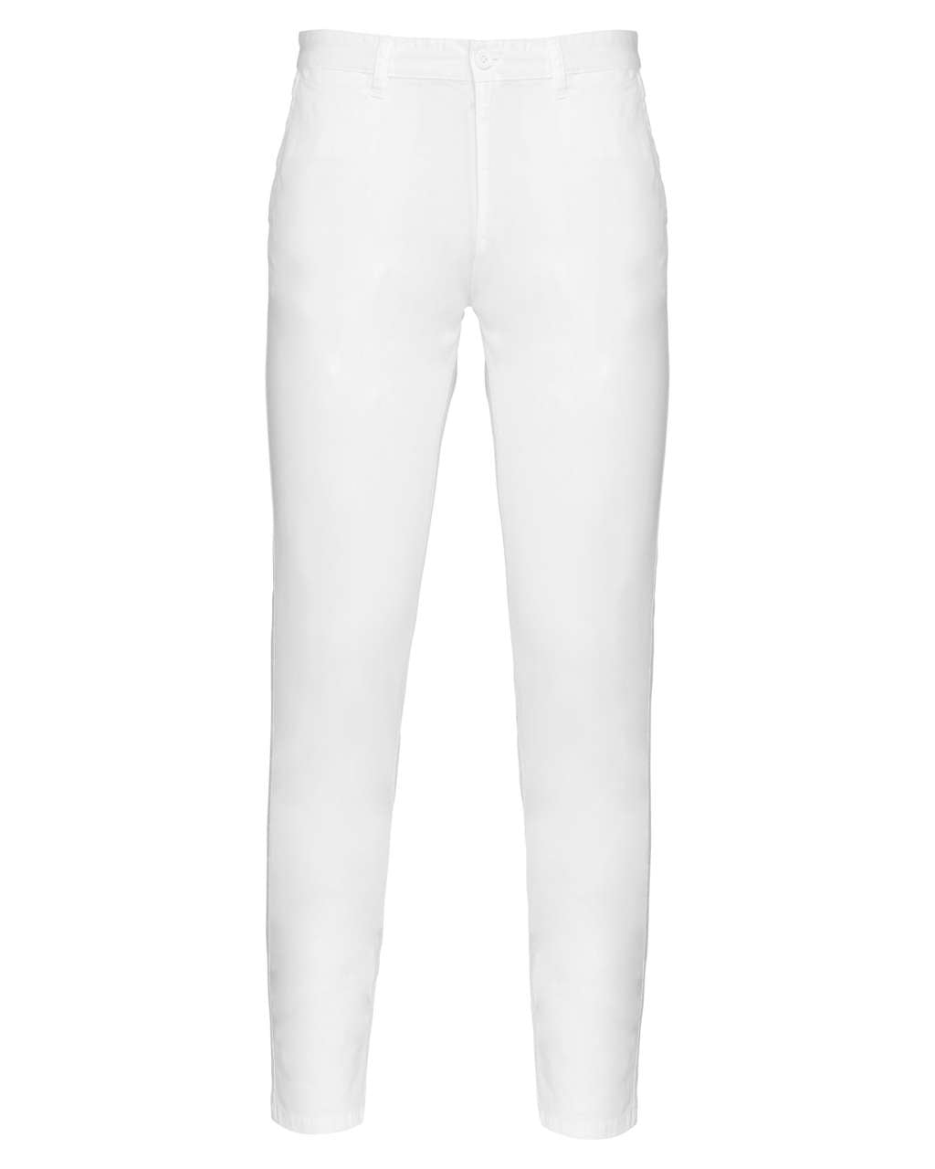 MEN'S CHINO TROUSERS - White - colorimageurl