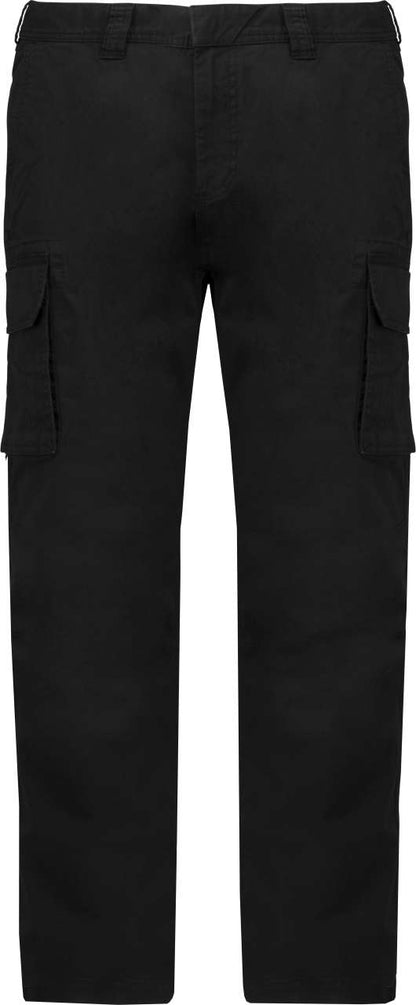 MEN'S MULTIPOCKET TROUSERS - Black - colorimageurl