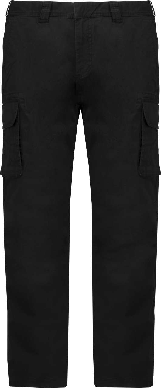 MEN'S MULTIPOCKET TROUSERS - Black - colorimageurl