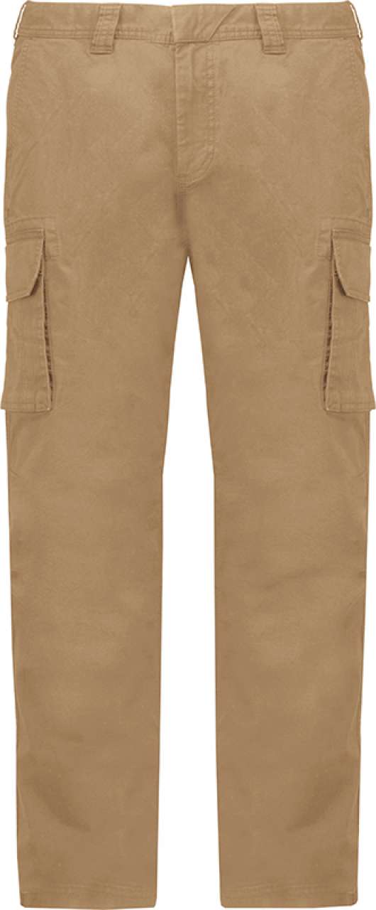 MEN'S MULTIPOCKET TROUSERS - Camel - colorimageurl