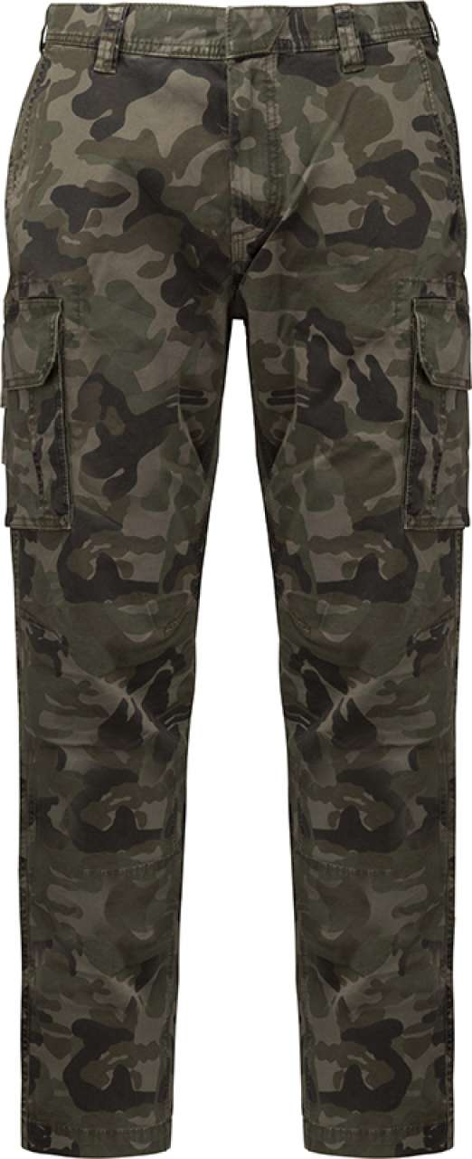 MEN'S MULTIPOCKET TROUSERS - Olive Camouflage - colorimageurl