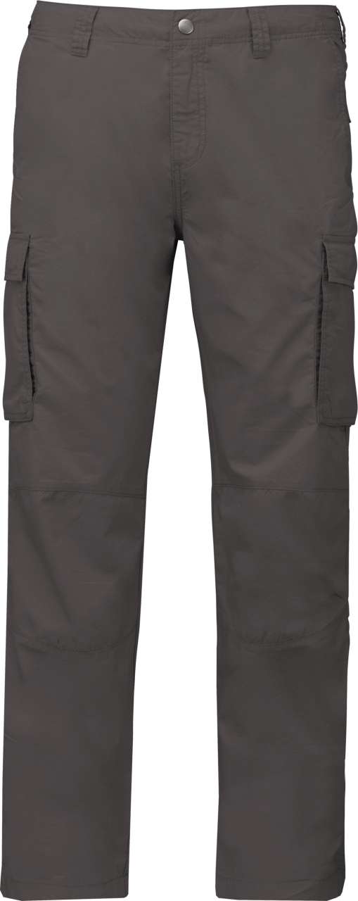 MEN'S LIGHTWEIGHT MULTIPOCKET TROUSERS - Light Charcoal - colorimageurl