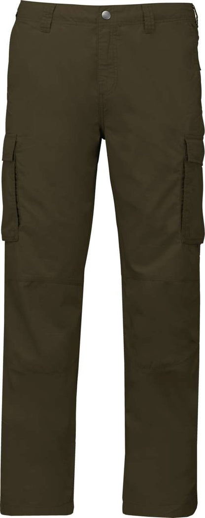 MEN'S LIGHTWEIGHT MULTIPOCKET TROUSERS - Light Khaki - colorimageurl