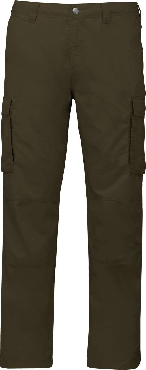 MEN'S LIGHTWEIGHT MULTIPOCKET TROUSERS - Light Khaki - colorimageurl