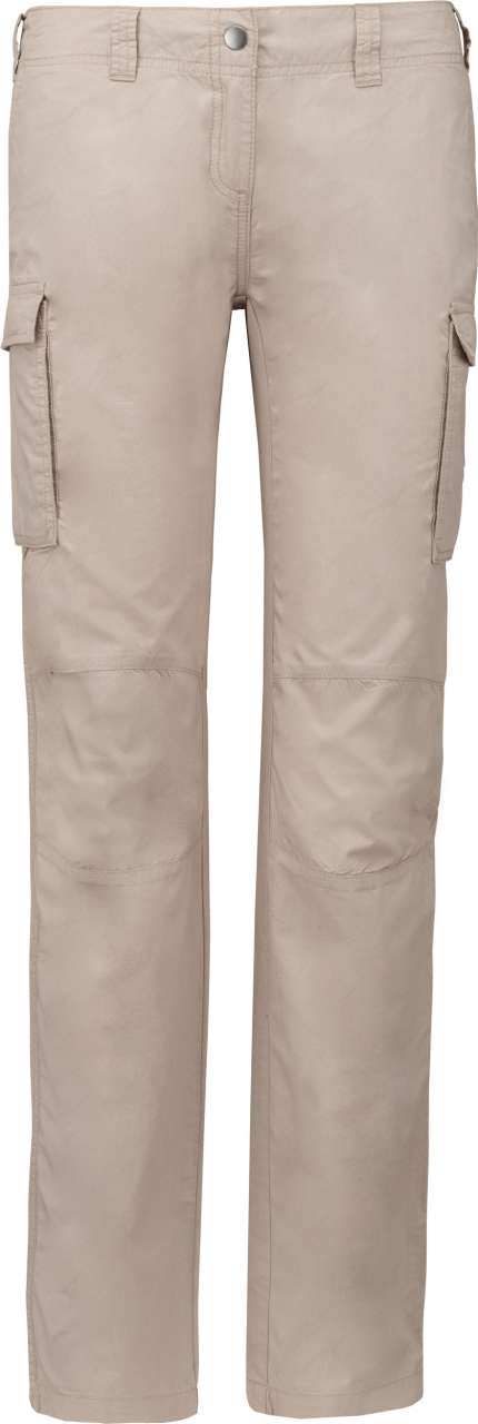 LADIES' LIGHTWEIGHT MULTIPOCKET TROUSERS - Beige - colorimageurl