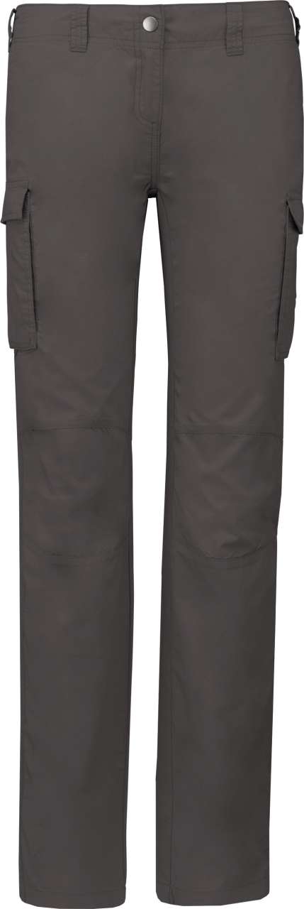 LADIES' LIGHTWEIGHT MULTIPOCKET TROUSERS - Light Charcoal - colorimageurl