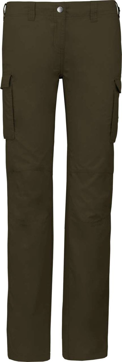 LADIES' LIGHTWEIGHT MULTIPOCKET TROUSERS - Light Khaki - colorimageurl