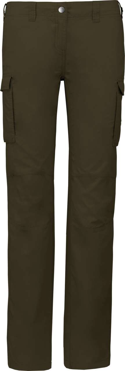 LADIES' LIGHTWEIGHT MULTIPOCKET TROUSERS - Light Khaki - colorimageurl