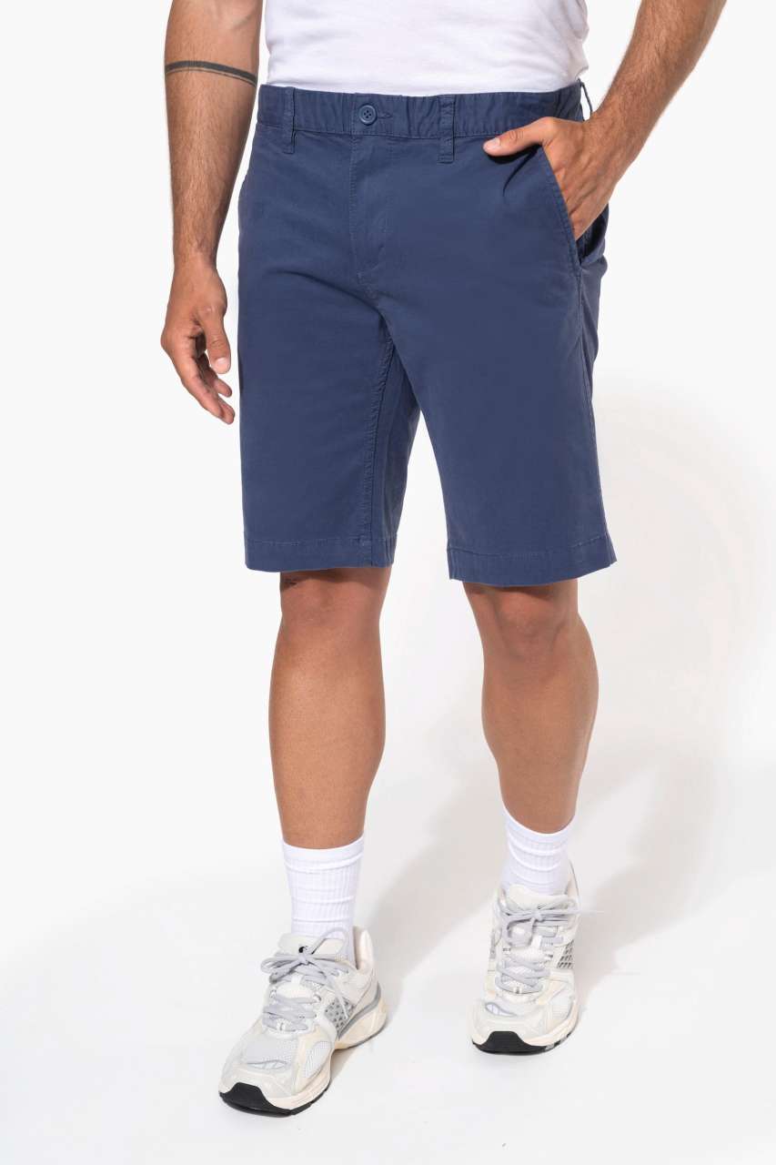 MEN'S CHINO BERMUDA SHORTS - Fine Grey - modelimageurl