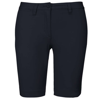 LADIES' CHINO BERMUDA SHORTS - Dark Navy - colorimageurl