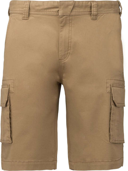 MEN'S MULTIPOCKET BERMUDA SHORTS - Camel - colorimageurl
