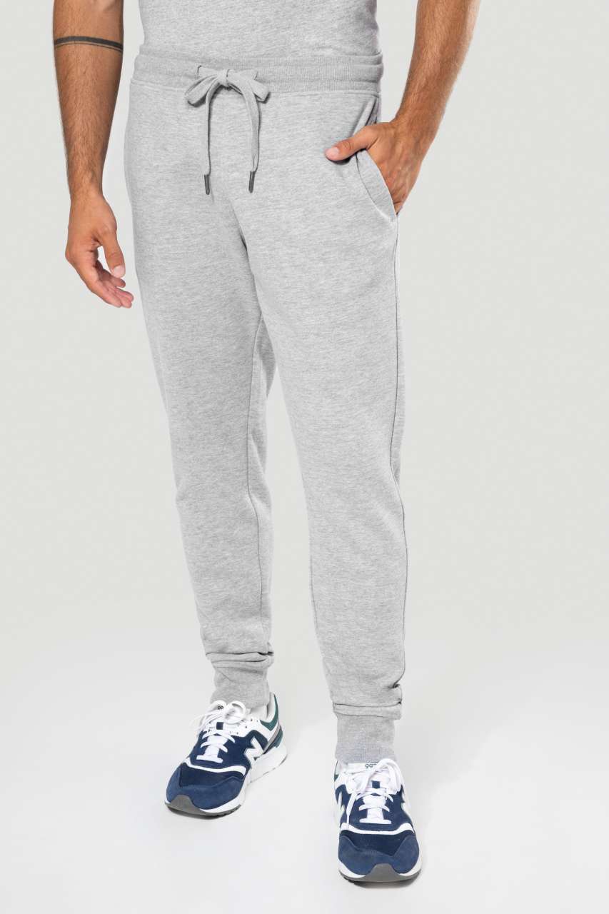 MEN'S ECO-FRIENDLY FRENCH TERRY TROUSERS - Navy - modelimageurl