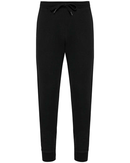 MEN'S ECO-FRIENDLY FRENCH TERRY TROUSERS - Black - colorimageurl
