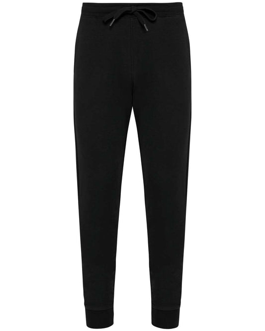 MEN'S ECO-FRIENDLY FRENCH TERRY TROUSERS - Black - colorimageurl