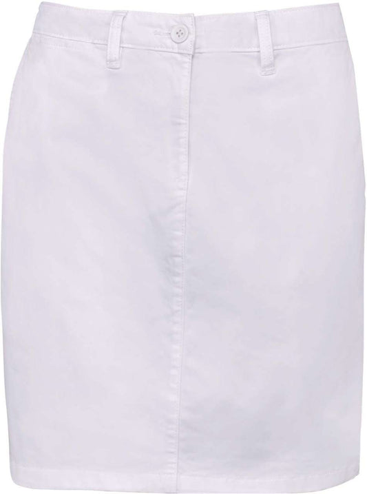 CHINO SKIRT - Washed White - colorimageurl