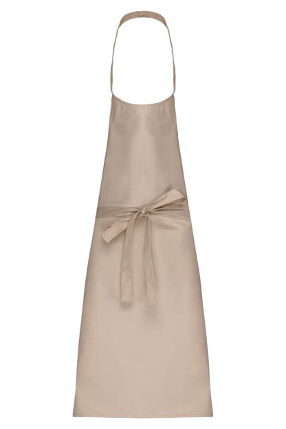 POLYCOTTON APRON WITHOUT POCKET - Beige - colorimageurl
