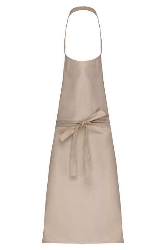 POLYCOTTON APRON WITHOUT POCKET - Beige - colorimageurl