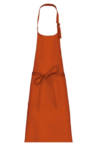 POLYCOTTON APRON WITHOUT POCKET - Burnt Orange - colorimageurl