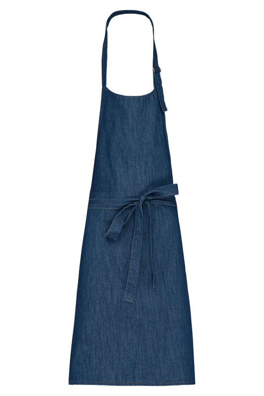 POLYCOTTON APRON WITHOUT POCKET - Denim - colorimageurl