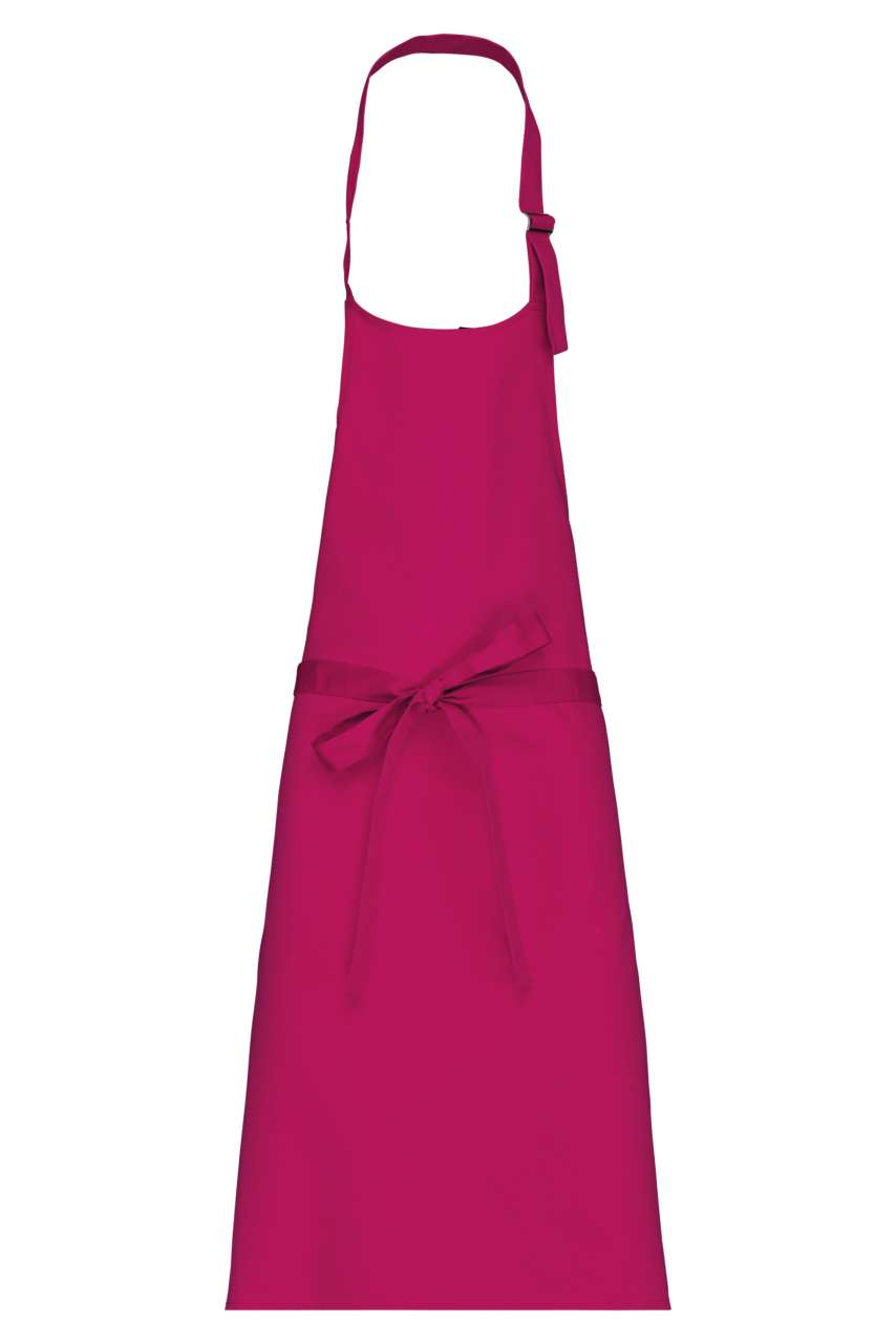 POLYCOTTON APRON WITHOUT POCKET - Fuchsia - colorimageurl